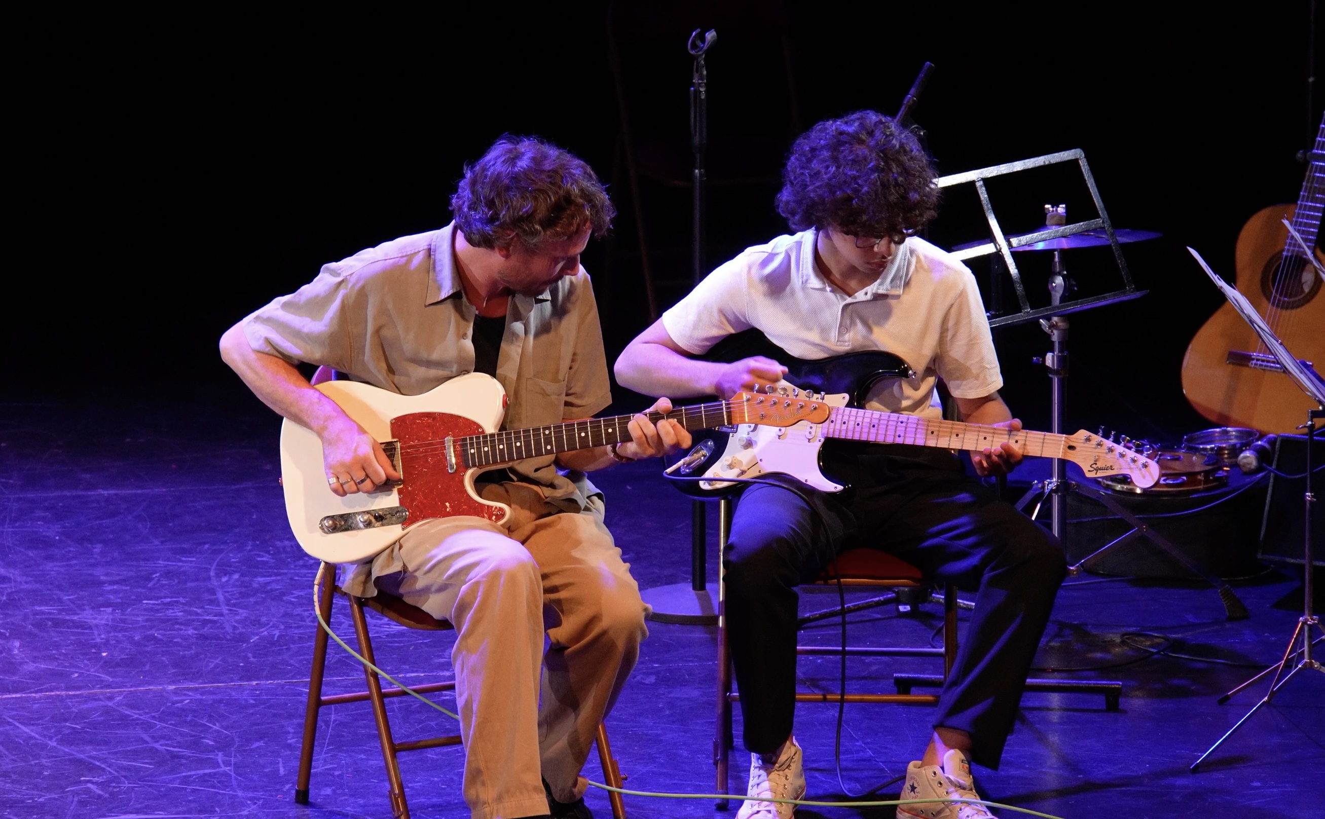 Duo de guitares lors de l’audition 2025 Duo de guitares lors de l’audition 2025